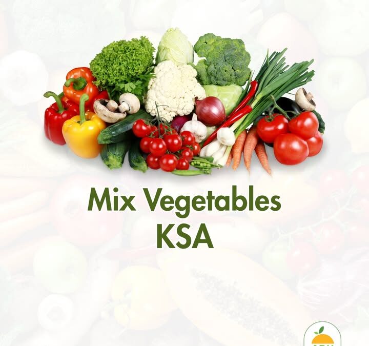 Freshly harvested mix vegetables from the Kingdom of Saudi Arabia